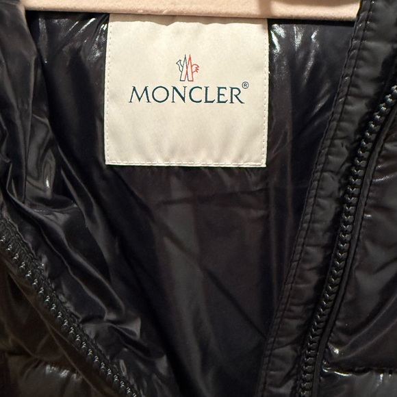 Moncler Kids Shiny Black Puffer Coat - Picture 6 of 8
